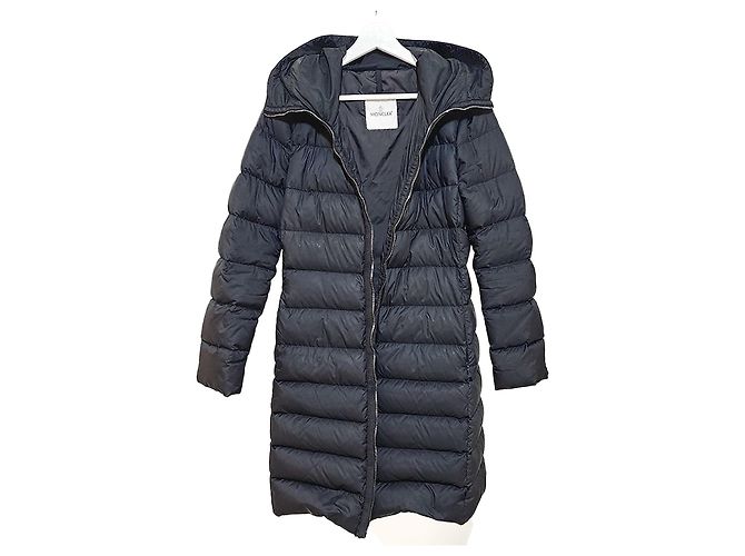 Moncler Long Down Jacket Black