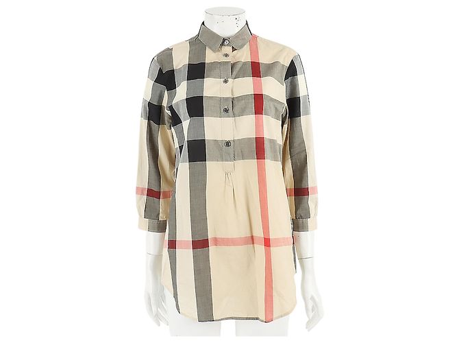 Burberry Britline Langarmhemd Braun 