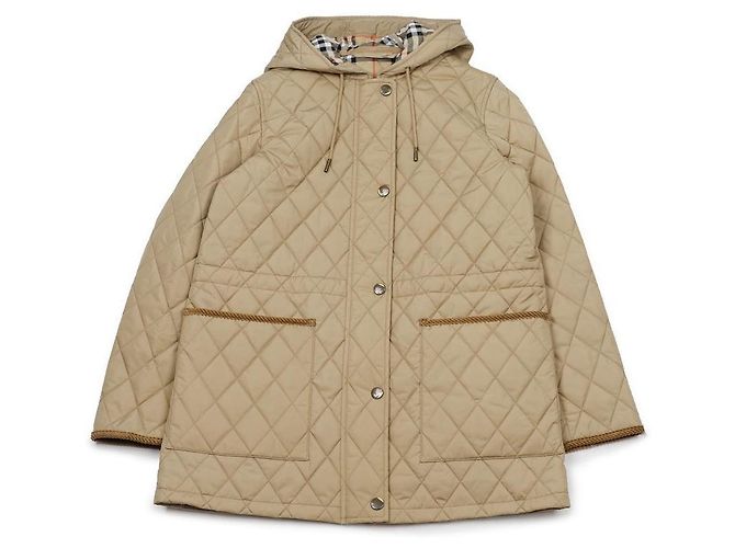 Burberry Parka de nylon acolchoado Marrom