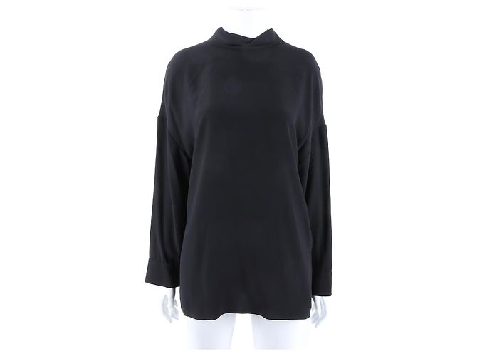 Hermès Blusa de Seda de Manga Longa Hermes