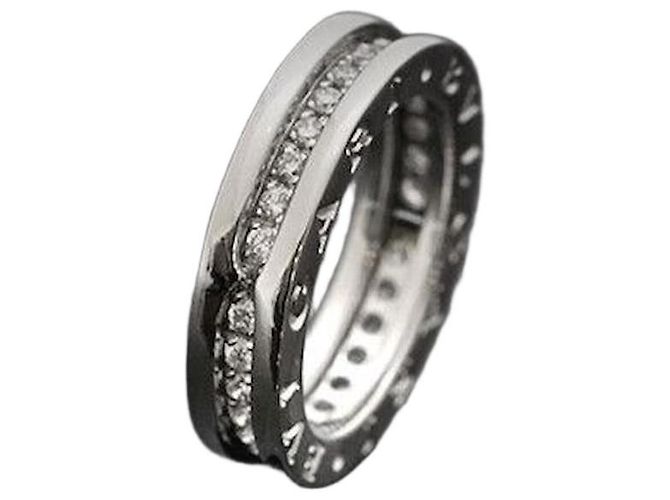 Bulgari Ring White Gold Full Diamond Size