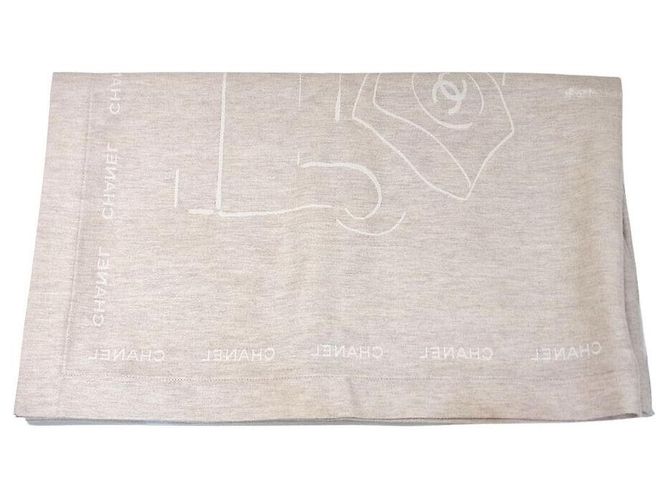 Chanel Wool Silk Blanket Brown