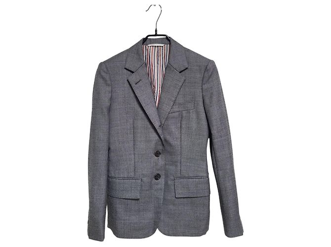 Thom Browne Giacca Blazer Donna Marrone