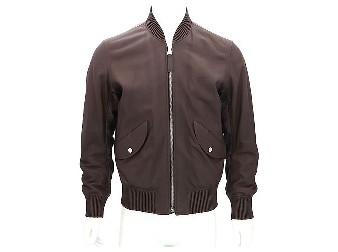 Louis Vuitton Reversible Leather Nylon Jacket Blue