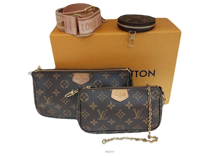 Louis Vuitton Pochette Accessori Borsa a Spalla Marrone