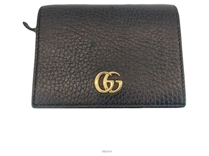 Gucci GG Marmont Leather Bi-Fold Wallet Black