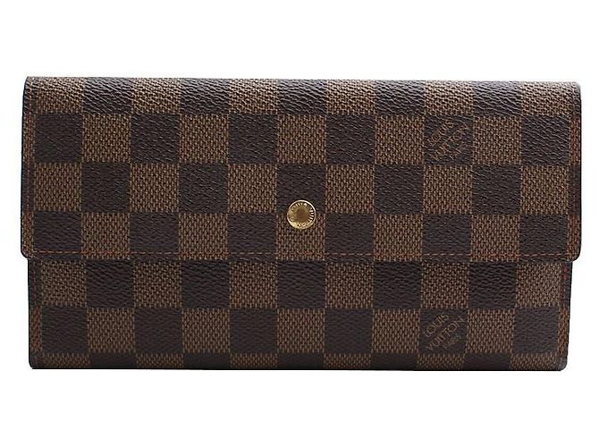 Louis Vuitton Damier Portemonnaie Schwarz