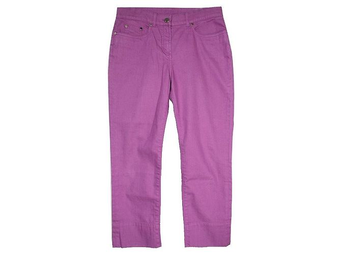 Loro Piana Pantalones rectos violetas Púrpura