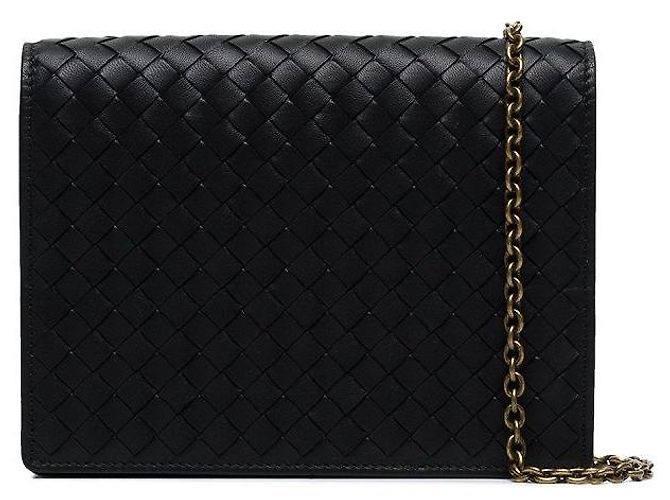 Bottega Veneta Bolsa transversal de corrente preta Preto
