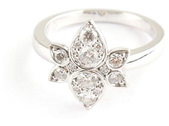 Cartier Anillo de oro blanco con diamante Tamaño