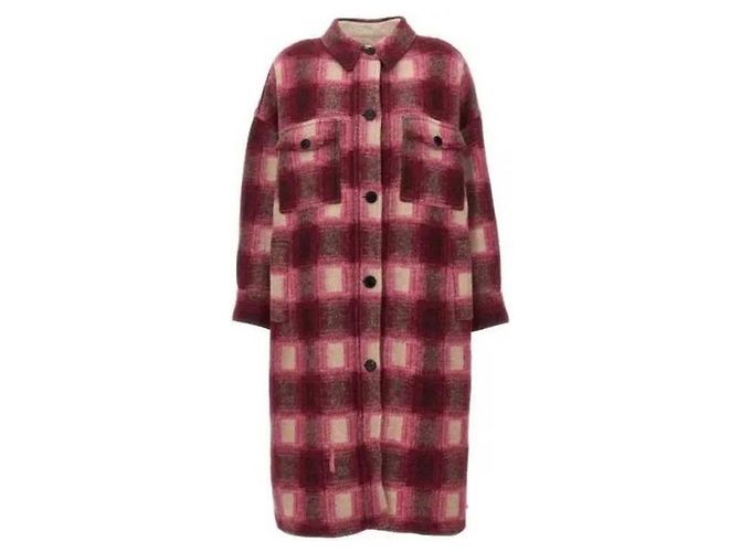 Isabel Marant Checked Coat Pink