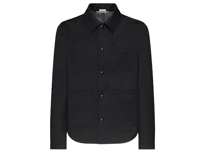 Thom Browne Wool Twill Utility Jacket Black