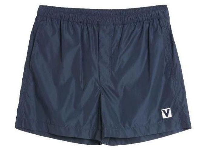 Valentino Nylon-Badeanzug mit Patch-Details Blau