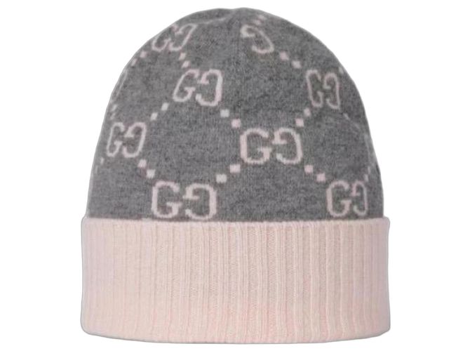 Gucci Gorro de jacquard de cashmere Marrom