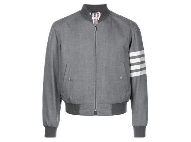 Thom Browne Plain Weave Knit Rib Blouson