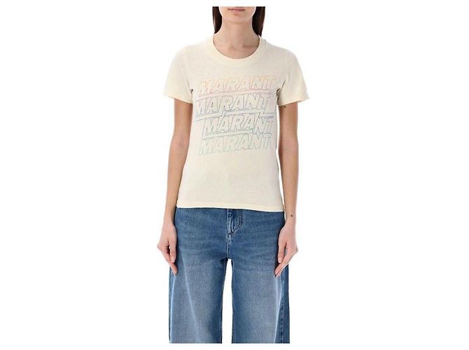Isabel Marant Logo T-Shirt Weiß 