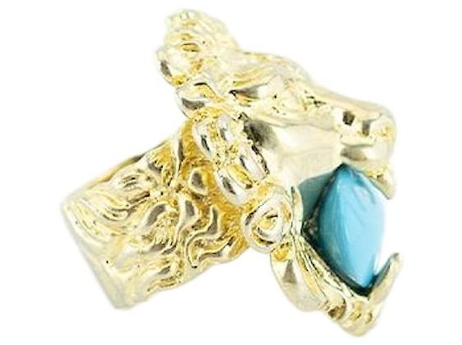 Gucci Anello leone in ottone D'oro 