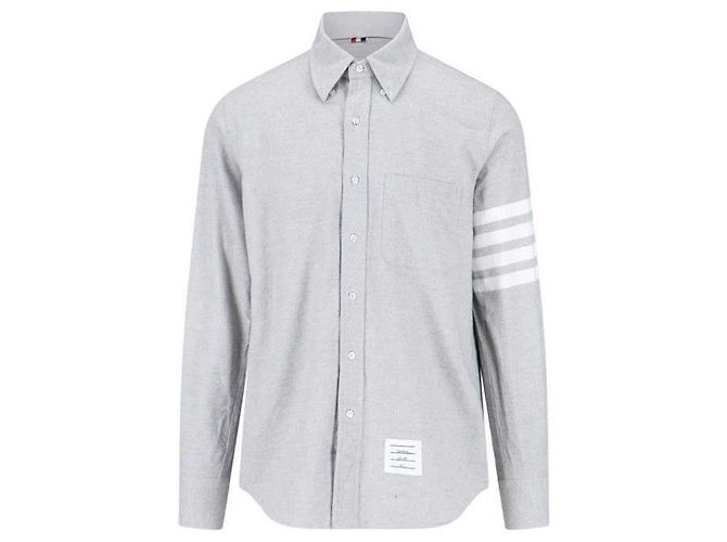 Thom Browne Camicia di flanella Marrone 