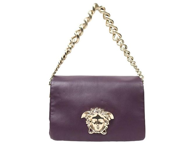 Versace Bolsa de ombro Sultan roxa