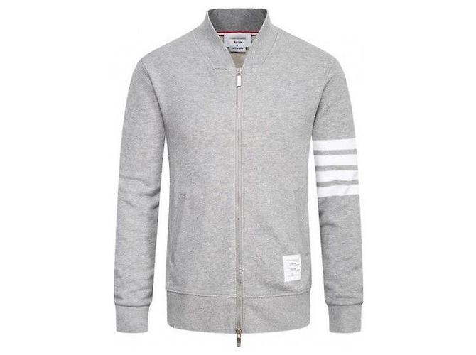Thom Browne Veste Bomber Loopback Classique Marron