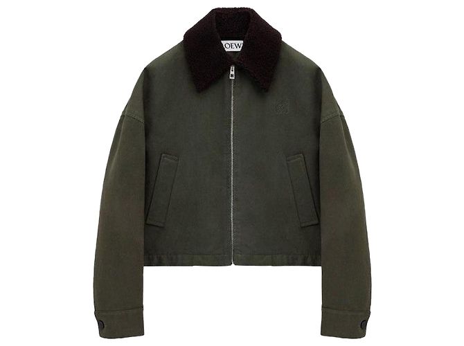 Loewe Cotton Jacket Brown