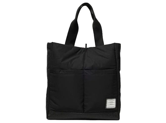 Thom Browne Tote en poly twill avec poches Noir