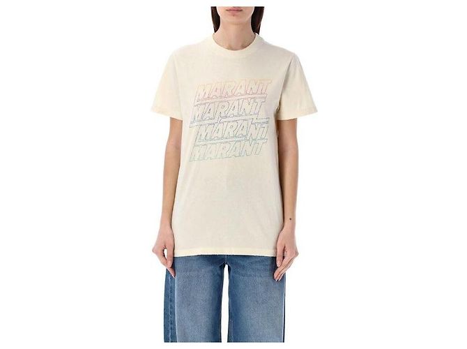 Isabel Marant Logo T-Shirt Weiß 