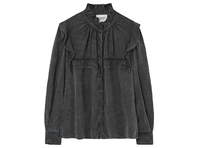 Isabel Marant Camicia in denim Nero