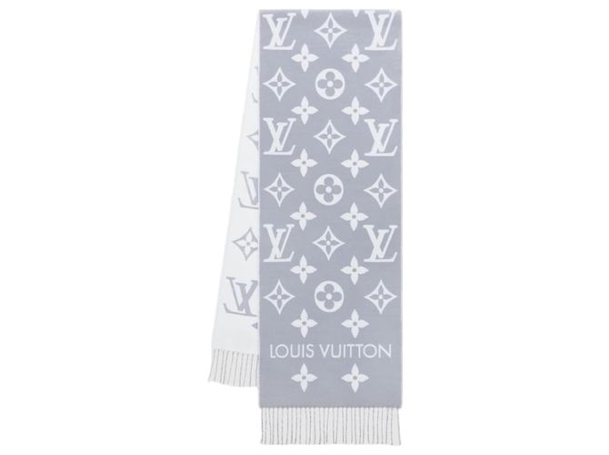 Louis Vuitton Essential Scarf Black Monogram Wool