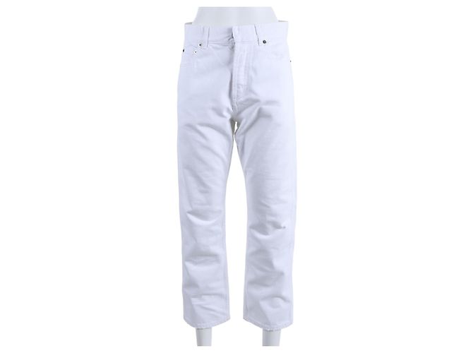 Pantalones Christian Dior Blanco