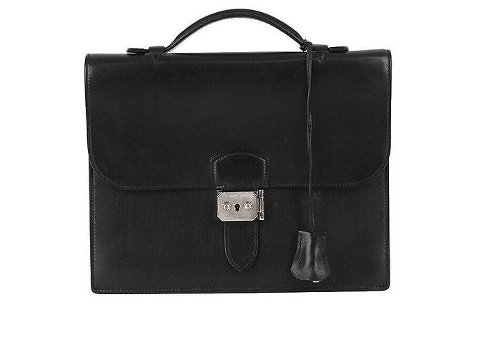 Sac à dépêches Hermès Sac Dépêches stamp Noir