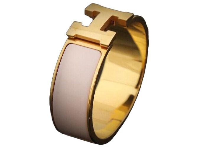 Hermès Click-Clack PM Rosa Candor Oro D'oro 