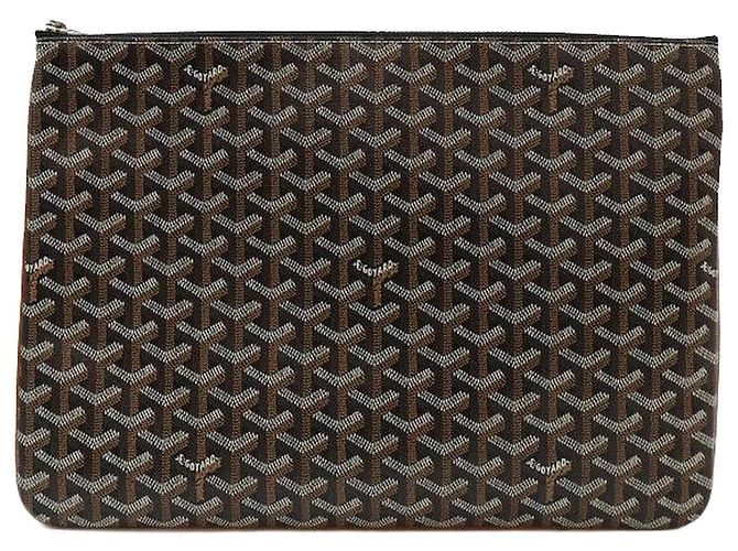Goyard Pochette Senna MGM Noir Tan Marron