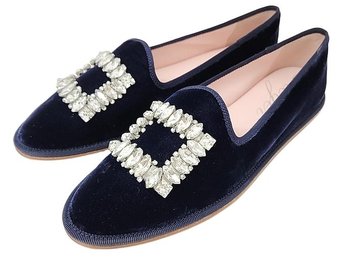 Roger Vivier Mocassini in velluto Blu