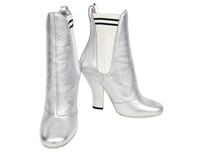 Botines Fendi Plata