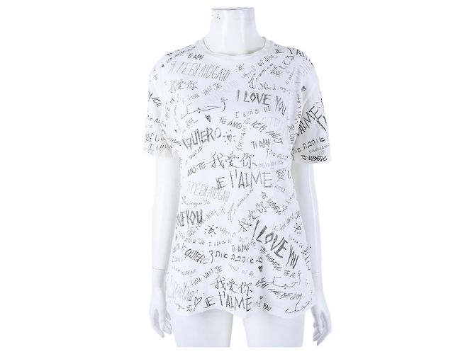 Kurzarmshirt von Christian Dior Weiß
