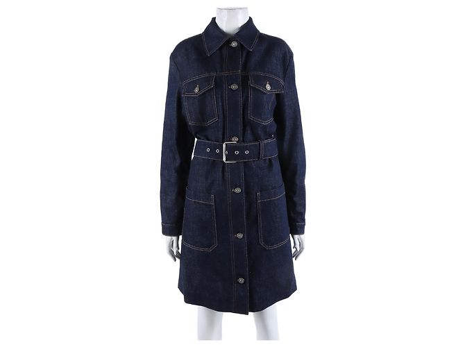 Christian Dior Denim Kleid Blau