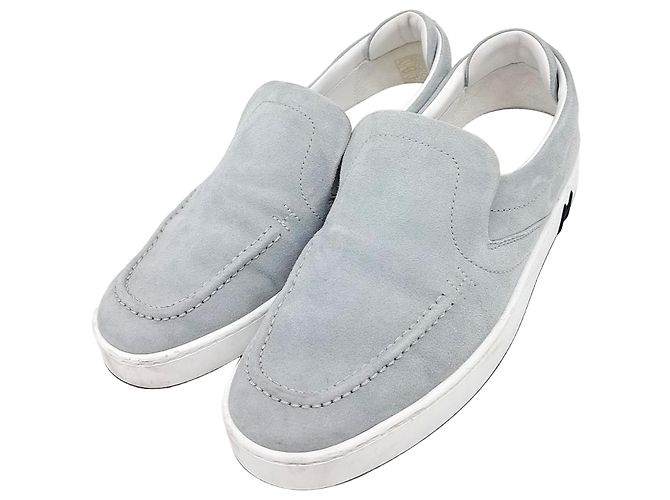 Mocassins en daim Hermès Bleu