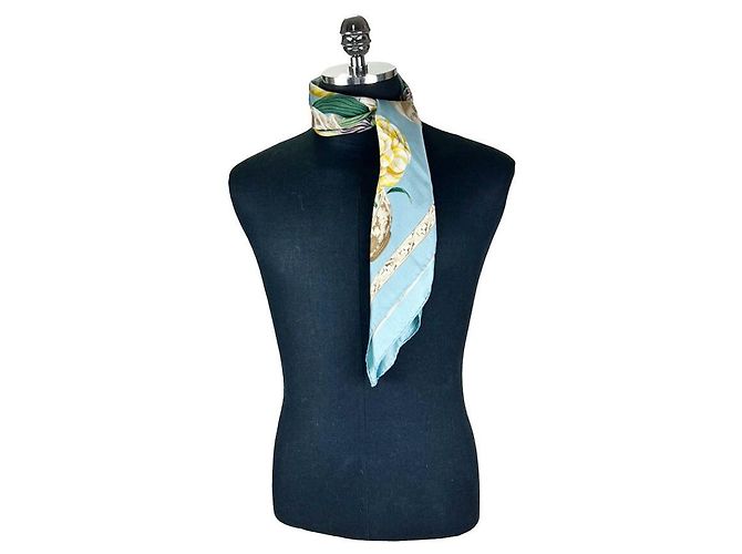 Gucci Cachecol Vase Azul Claro