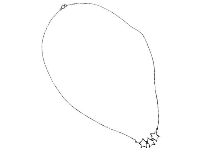 Tiffany & Co Collier Pendentif Triple Étoile TIFFANY Argenté