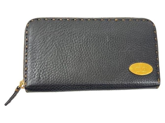 Fendi Selleria Long Wallet Brown