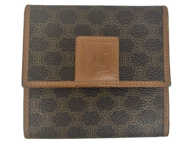 Céline CELNE Macadam Wallet Brown