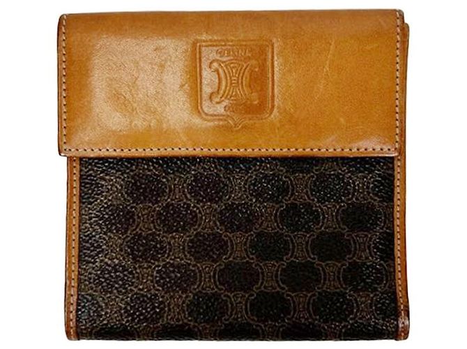 Céline CELNE Macadam Medium Wallet Brown