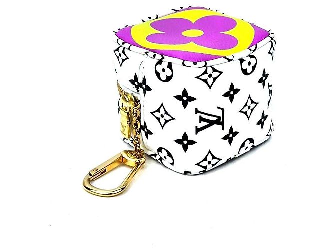 Louis Vuitton Llave de monedero Cube Monograma (Edición Limitada) Blanco