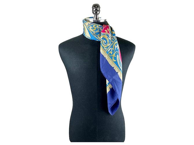 Hermès Sciarpa Equestre Blu