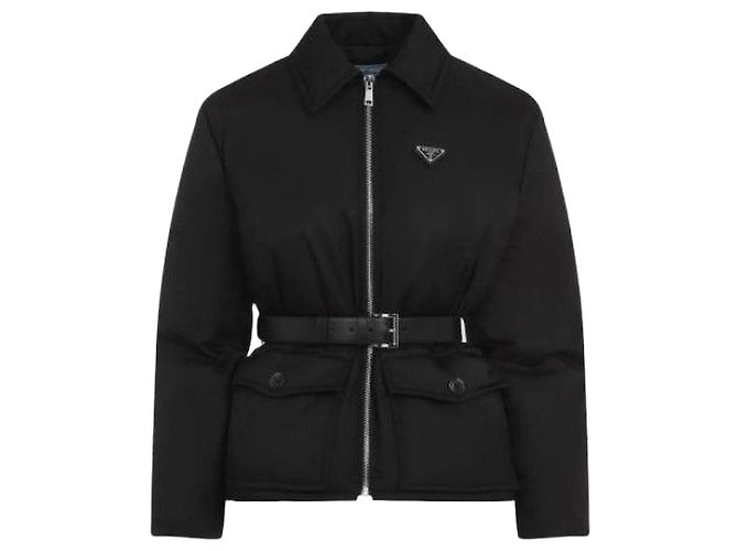 Prada Nylon Down Jacket Black