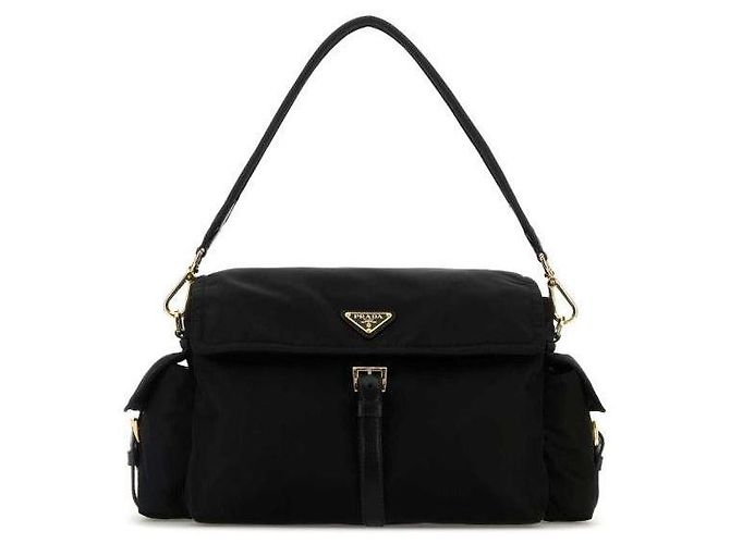 Prada Explora Gran Bolsa de Hombro en Re-Nylon Negro