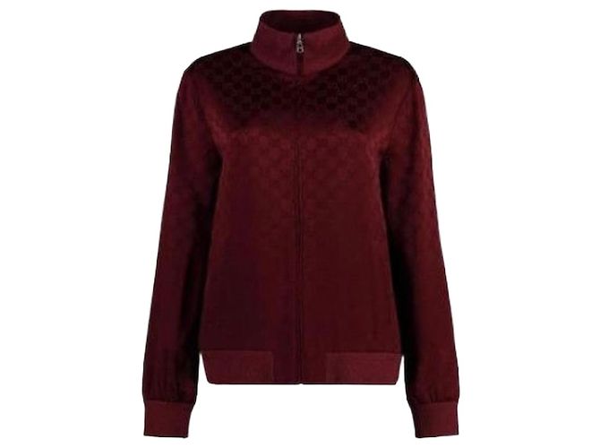 Gucci Jacquard Zip Jacket XJGSE Red