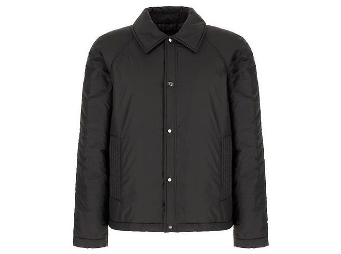 Fendi GIACCA BOMBER IN GABARDINE AVIR Nero