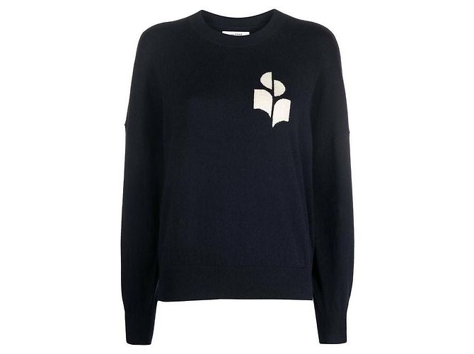Isabel Marant Baumwollpullover Blau 